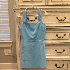 Amanda Uprichard Sky Blue Mini Dress